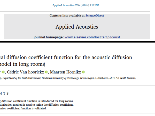 Paper on the acoustic diffusion equation model in long&nbsp;rooms
